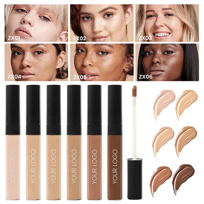 6 Color Liquid Concealer Contour Stick Waterproof Full Coverage Print Your Logo