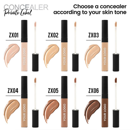 6 Color Liquid Concealer Contour Stick Waterproof Full Coverage Print Your Logo