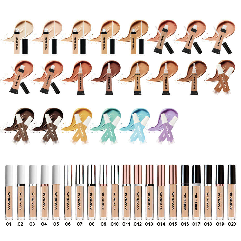 22-Shade Liquid Concealer Full Coverage Acne Marks Spots Dark Circles Tattoo