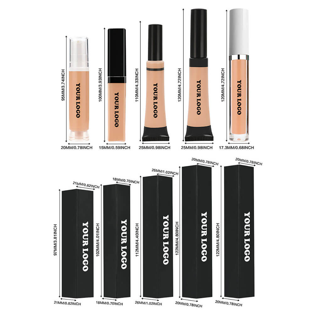 22-Shade Liquid Concealer Full Coverage Acne Marks Spots Dark Circles Tattoo