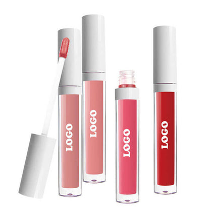 24 Color Matte Liquid Lipstick Long Lasting Waterproof Not Stick White Tube