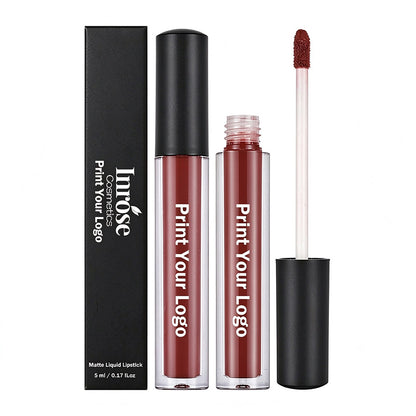 30-color Brown Matte Liquid Lipstick Nude Velvet Mist Lip Cream Cruelty-free