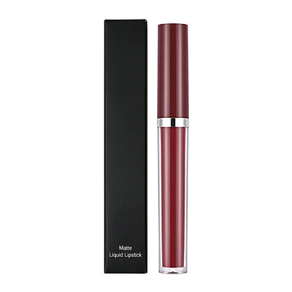 12-color Nude Matte Liquid Lipstick Non-sticky Velvet Mist Lip Mud Private Label