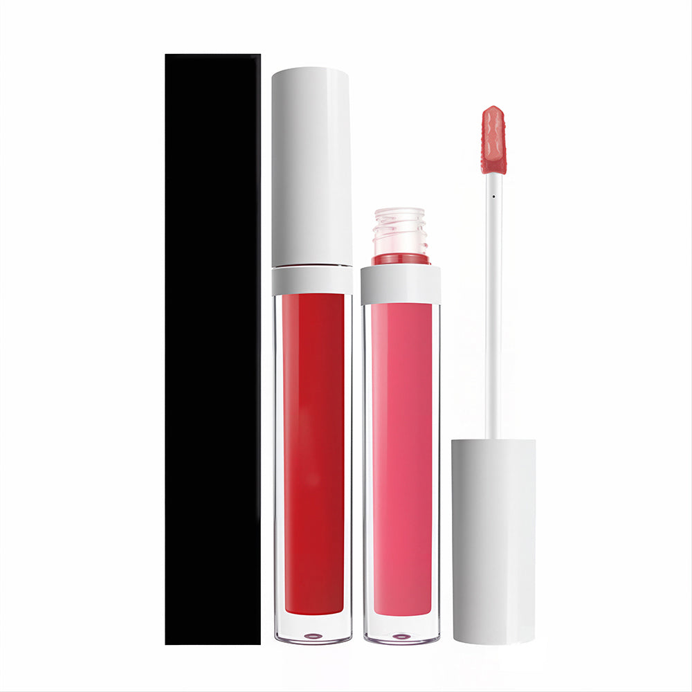 24 Color Matte Liquid Lipstick Long Lasting Waterproof Not Stick White Tube