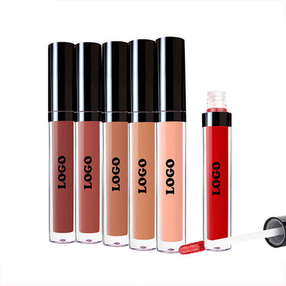 24 Color Matte Liquid Lipstick Long Lasting Waterproof Not Stick Black Tube