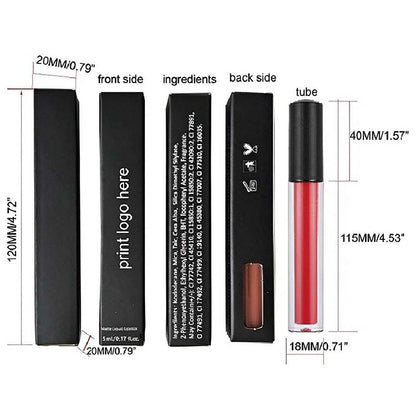 30-color Brown Matte Liquid Lipstick Nude Velvet Mist Lip Cream Cruelty-free