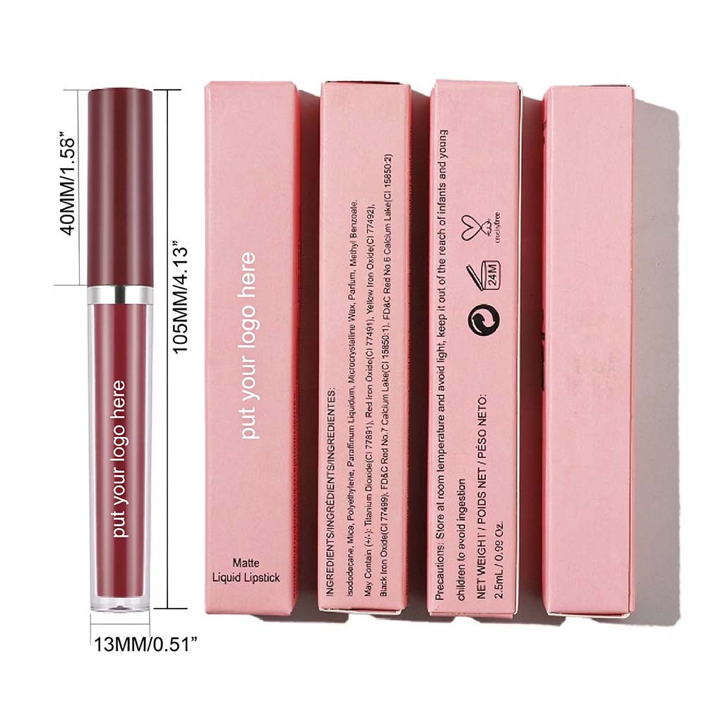 12-color Nude Matte Liquid Lipstick Non-sticky Velvet Mist Lip Mud Private Label