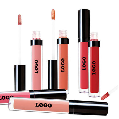 24 Color Matte Liquid Lipstick Long Lasting Waterproof Not Stick Black Tube