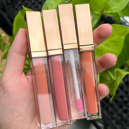 40 Color Matte Liquid Lipstick Non-Stick Long Lasting Vegan Gold Tube