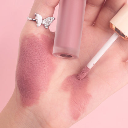12 color matte liquid lipstick velvet lip glaze non-stick long lasting