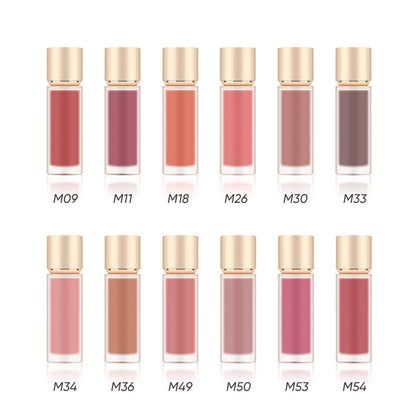 12 color matte liquid lipstick velvet lip glaze non-stick long lasting