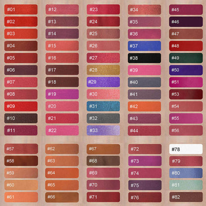 125 colors matte liquid lipstick non-stick waterproof long lasting print your logo