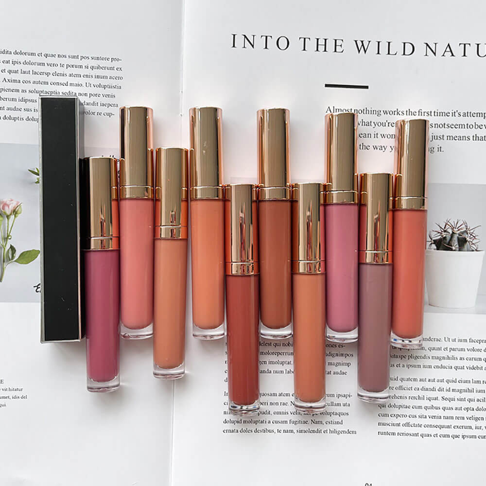 125 colors matte liquid lipstick non-stick waterproof long lasting print your logo