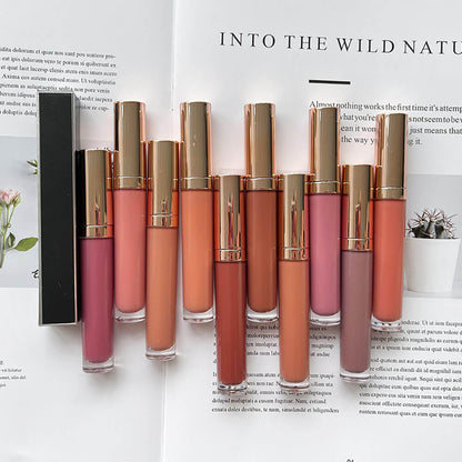 125 colors matte liquid lipstick non-stick waterproof long lasting print your logo