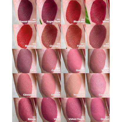 40 Colors Matte Liquid Lipstick Nude Long Lasting Waterproof For All Skins