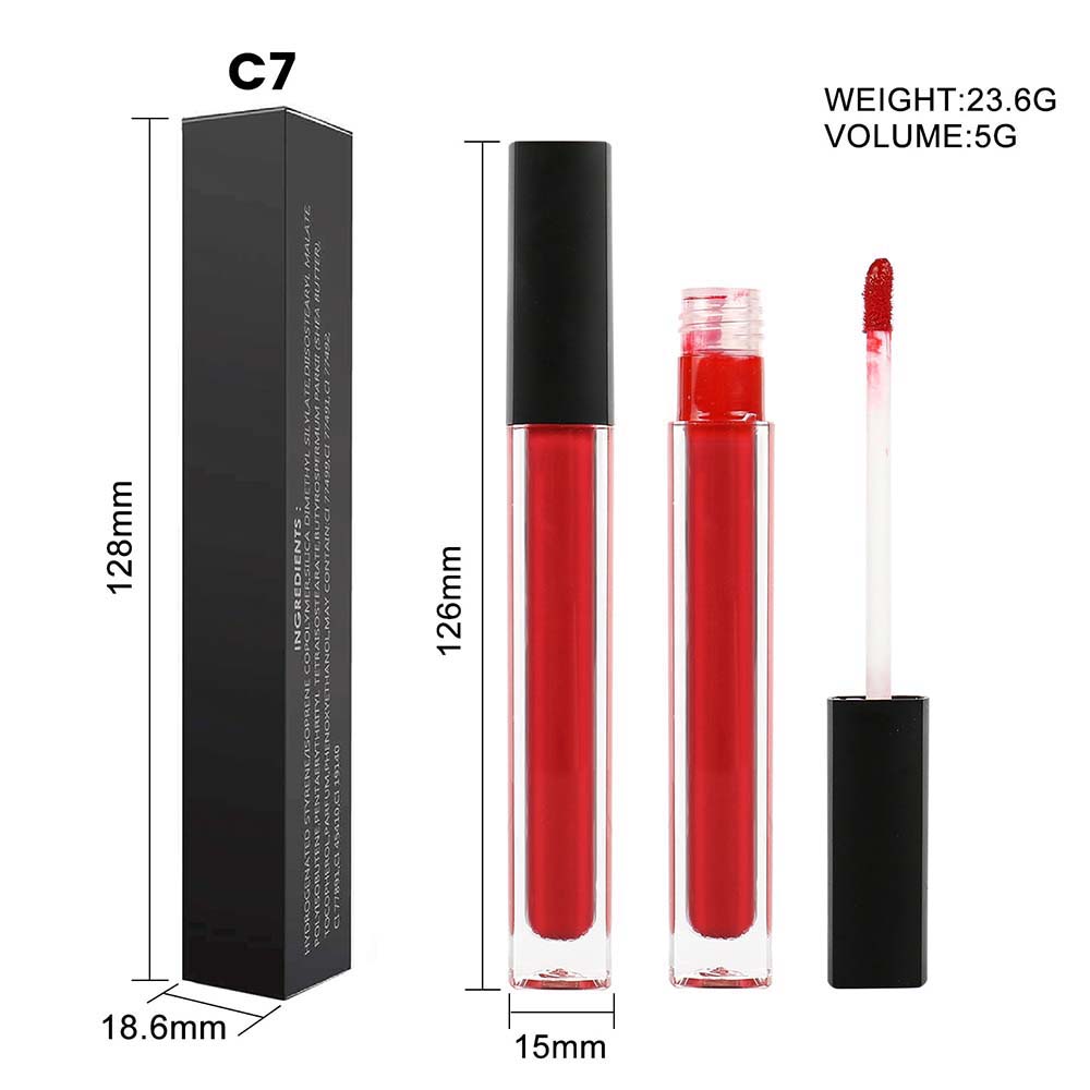 6 Colors Green Black Liquid Matte lipstick Long-lasting Face Paint OEM ODM