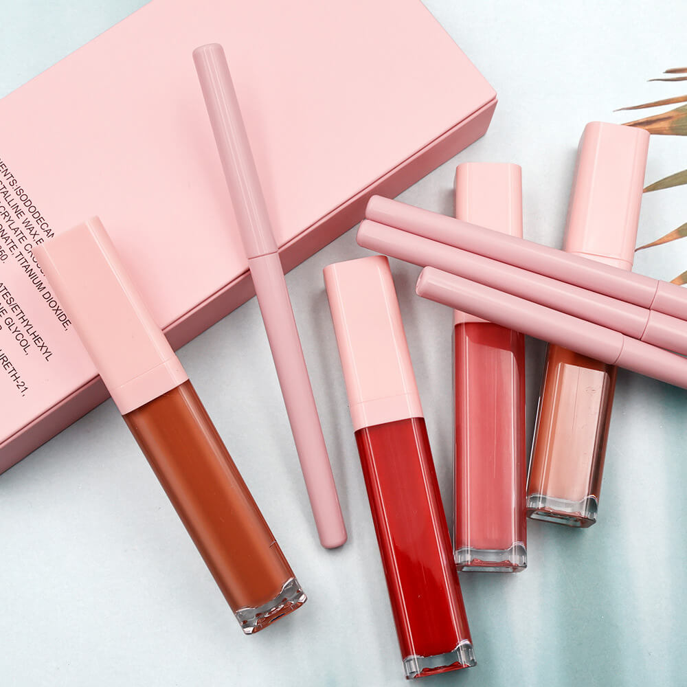 16 color 2 in 1 matte liquid lipstick lip liner set long lasting high pigment