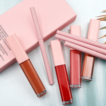 16 color 2 in 1 matte liquid lipstick lip liner set long lasting high pigment