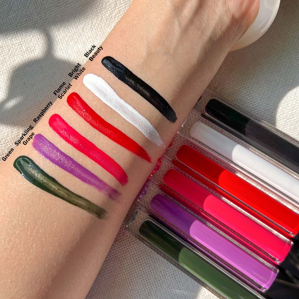 6 Colors Green Black Liquid Matte lipstick Long-lasting Face Paint OEM ODM