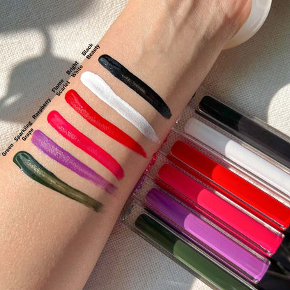 6 Colors Green Black Liquid Matte lipstick Long-lasting Face Paint OEM ODM