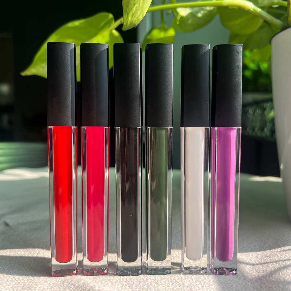 6 Colors Green Black Liquid Matte lipstick Long-lasting Face Paint OEM ODM