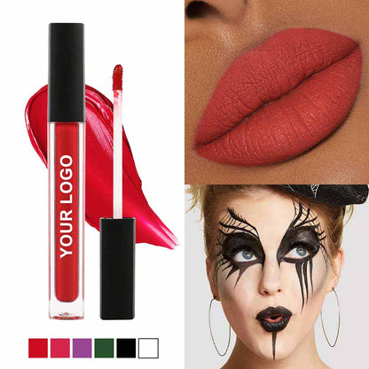 6 Colors Green Black Liquid Matte lipstick Long-lasting Face Paint OEM ODM