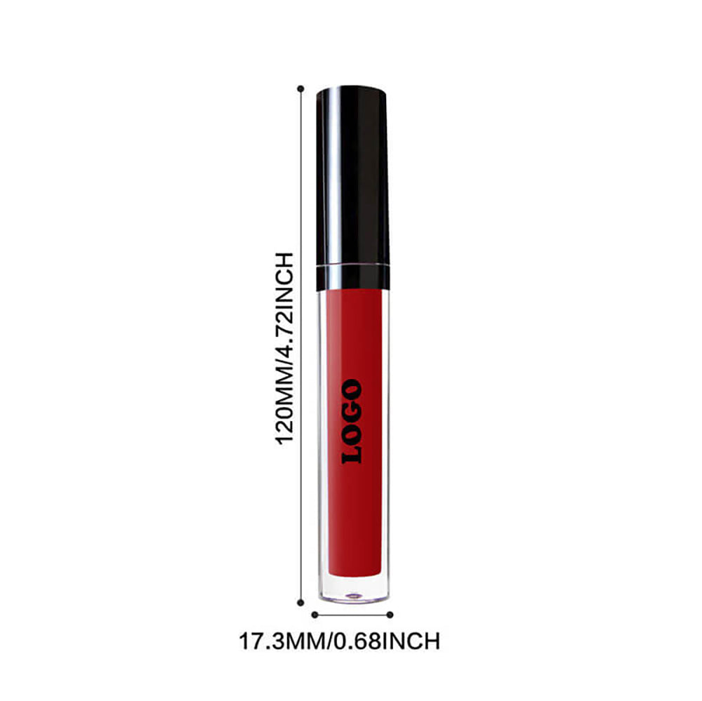 49 Color Lip Gloss Lip Glaze High Pigmented Nude Shimmer Vegan Black Tube