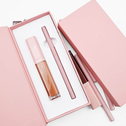 16 color 2 in 1 matte liquid lipstick lip liner set long lasting high pigment