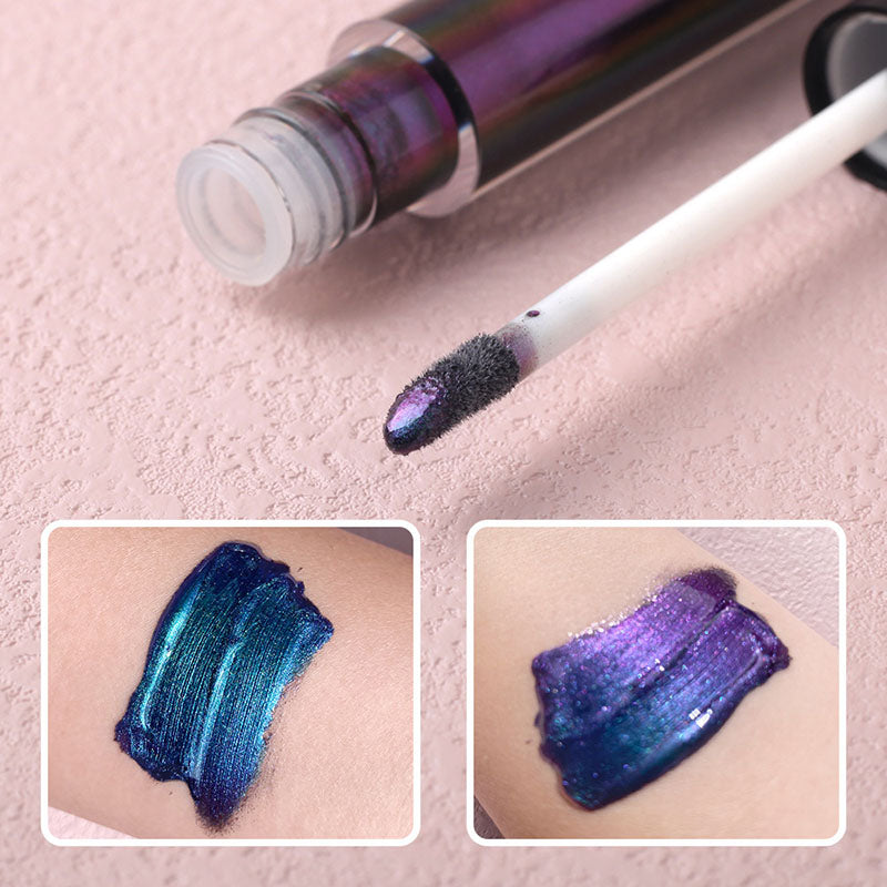 Mermaid Lip Gloss Chameleon Lip Glaze Metallic Eyeshadow Glitter Gloss