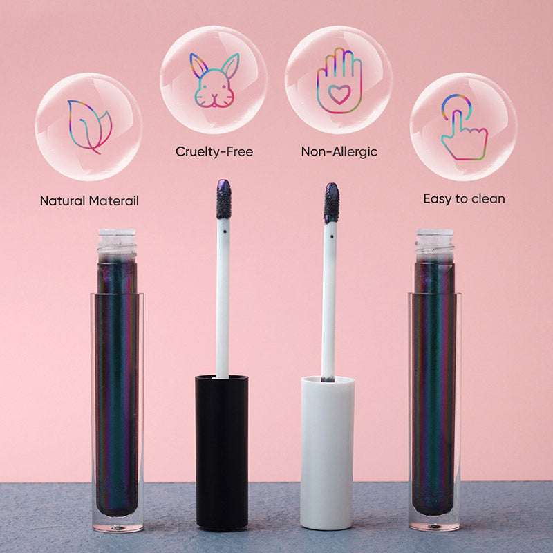 Mermaid Lip Gloss Chameleon Lip Glaze Metallic Eyeshadow Glitter Gloss