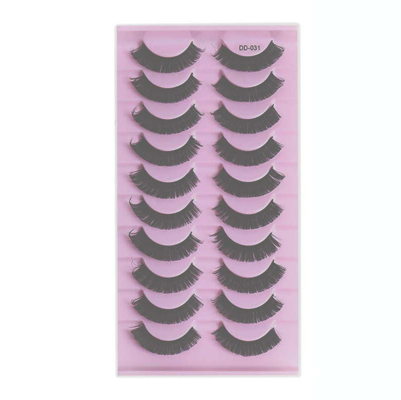 10 pairs false eyelashes mink eyelash fake lash large volume graft-free