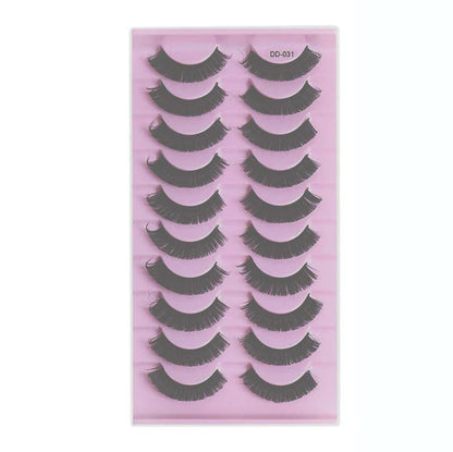 10 pairs false eyelashes mink eyelash fake lash large volume graft-free