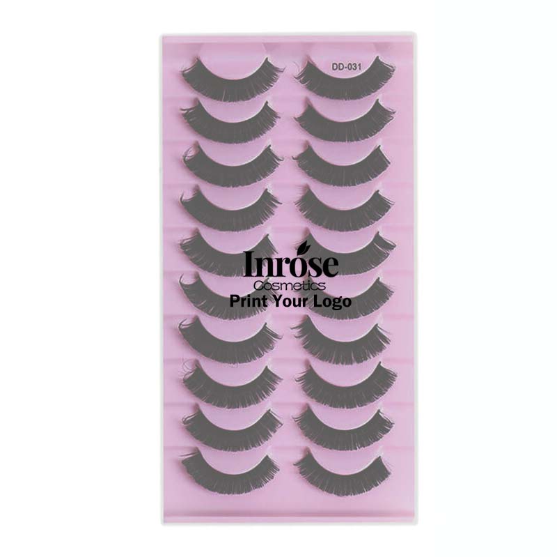 10 pairs false eyelashes mink eyelash fake lash large volume graft-free