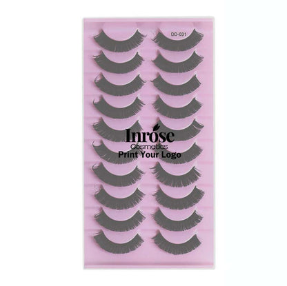 10 pairs false eyelashes mink eyelash fake lash large volume graft-free