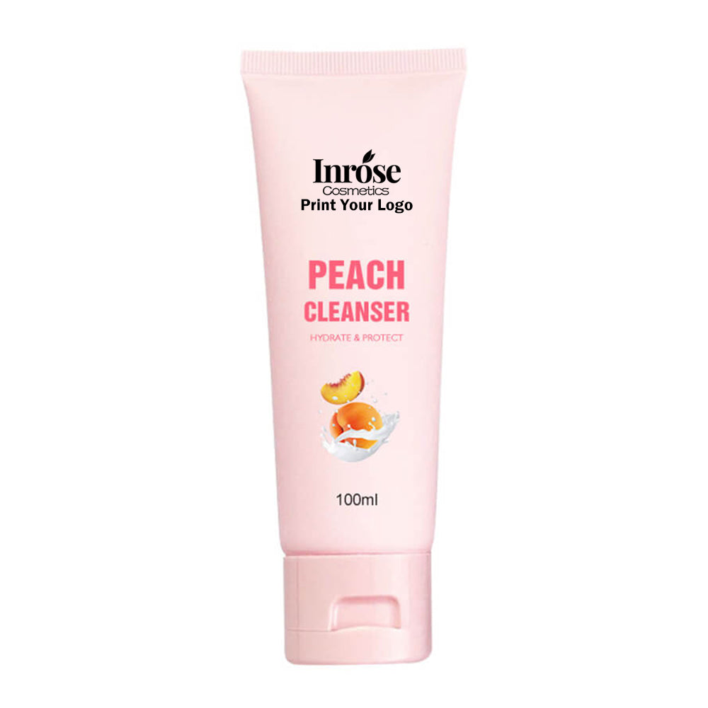 Nettoyant à la pêche, nettoyant en profondeur, hydratant, nourrissant, non testé sur les animaux, 100 ml