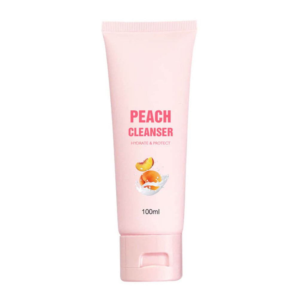 Nettoyant à la pêche, nettoyant en profondeur, hydratant, nourrissant, non testé sur les animaux, 100 ml