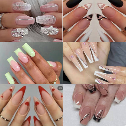 Press on nail collection manicure nail patch fake nail 24pcs