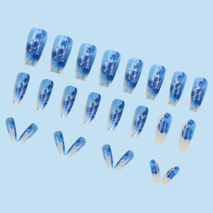 Press On Nails Fake Nails Art Accessories Nail Patch Manicure Wearable 24 Pieces