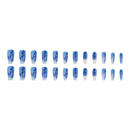 Press On Nails Fake Nails Art Accessories Nail Patch Manicure Wearable 24 Pieces
