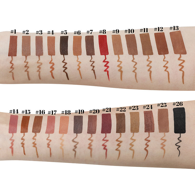 26 Color Pink Lip Liner Matte Cream Nude High Pigmented Lip Pencil