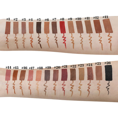 26 Color Pink Lip Liner Matte Cream Nude High Pigmented Lip Pencil