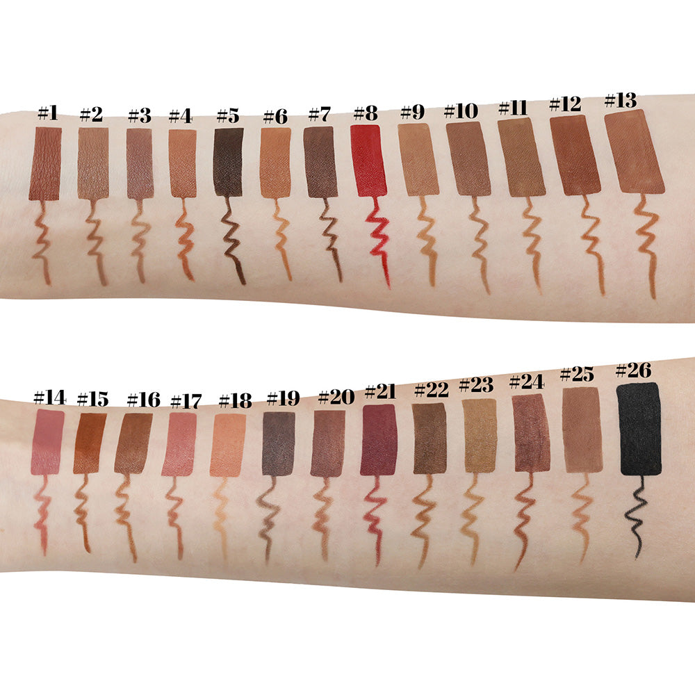 26 Color Pink Lip Liner Matte Cream Nude High Pigmented Lip Pencil