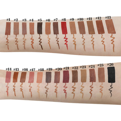 26 Color Pink Lip Liner Matte Cream Nude High Pigmented Lip Pencil