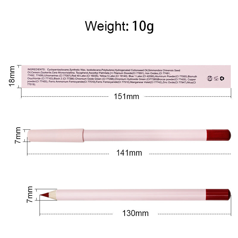 26 Color Pink Lip Liner Matte Cream Nude High Pigmented Lip Pencil