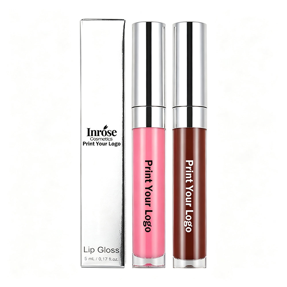 20 Color High Shine Lip Gloss Nude Lip Glaze High Pigmented Plumping Vegan