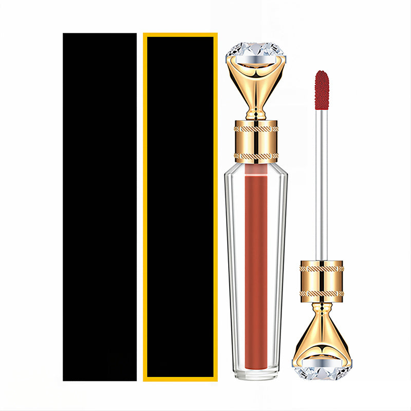 39 Color Lip Gloss Nude Lip Tint High Pigmented Waterproof Long Lasting Gold Tube