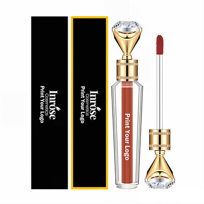 39 Color Lip Gloss Nude Lip Tint High Pigmented Waterproof Long Lasting Gold Tube
