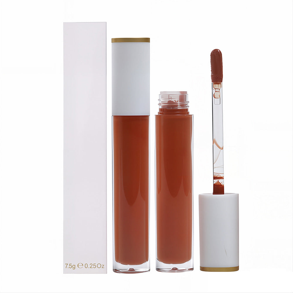 25 gloss à lèvres gelée nude scintillants longue tenue sans logo
