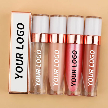 40 Color Nude Lip Gloss High Pigmented Shimmer Lip Glaze Moisturizing