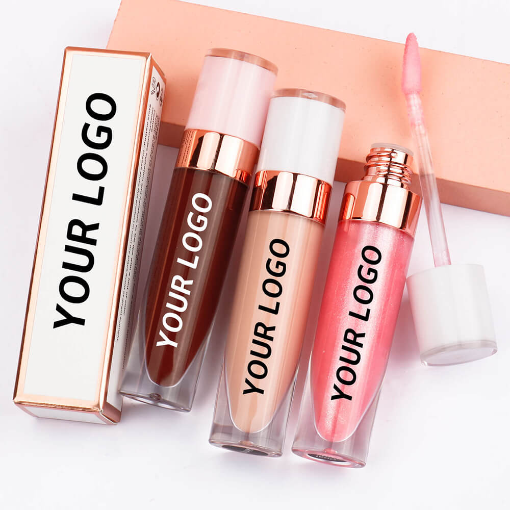 40 Color Nude Lip Gloss High Pigmented Shimmer Lip Glaze Moisturizing